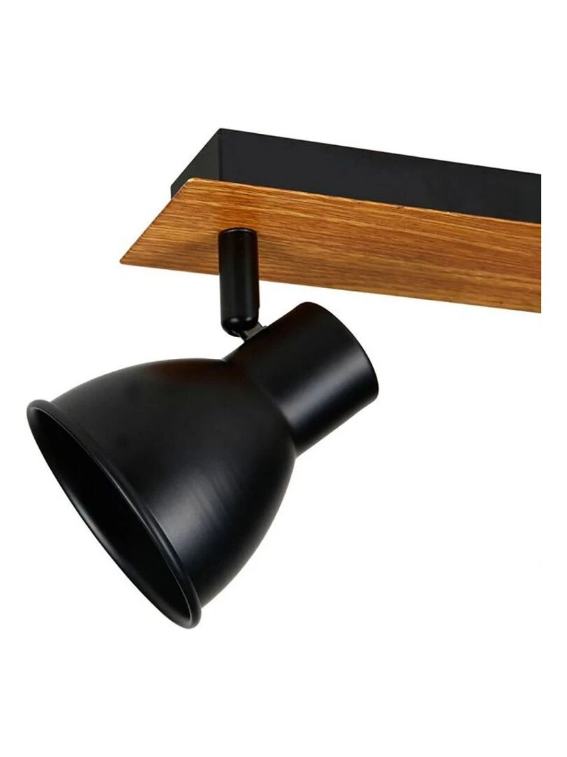 Rampe 3 spots orientables Atelier noir   Noir