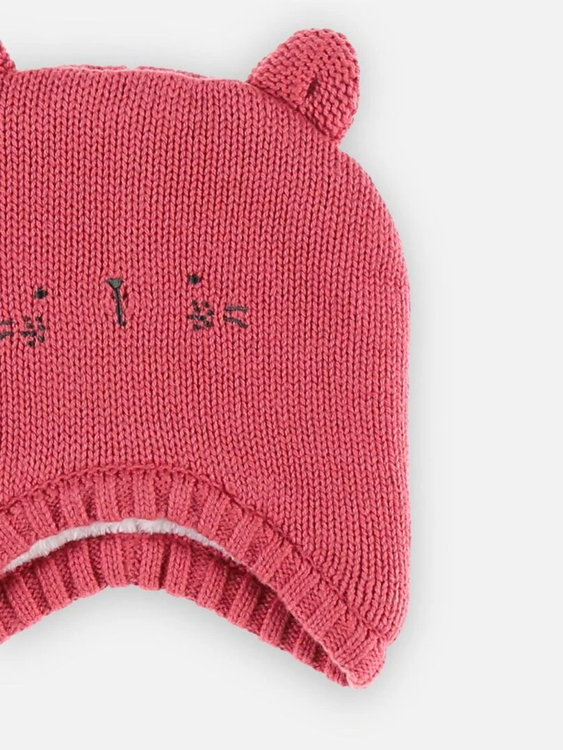 Chapka en tricot  foncé   Noukie's   Rose