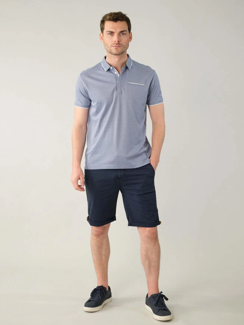 Polo à manches courtes pour homme 'Deeluxe' Bleu