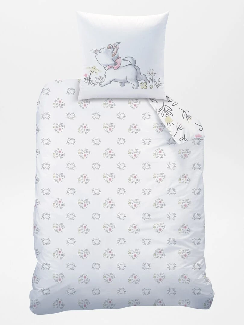 Parure de lit 'les Aristochats'   1 personne   Blanc