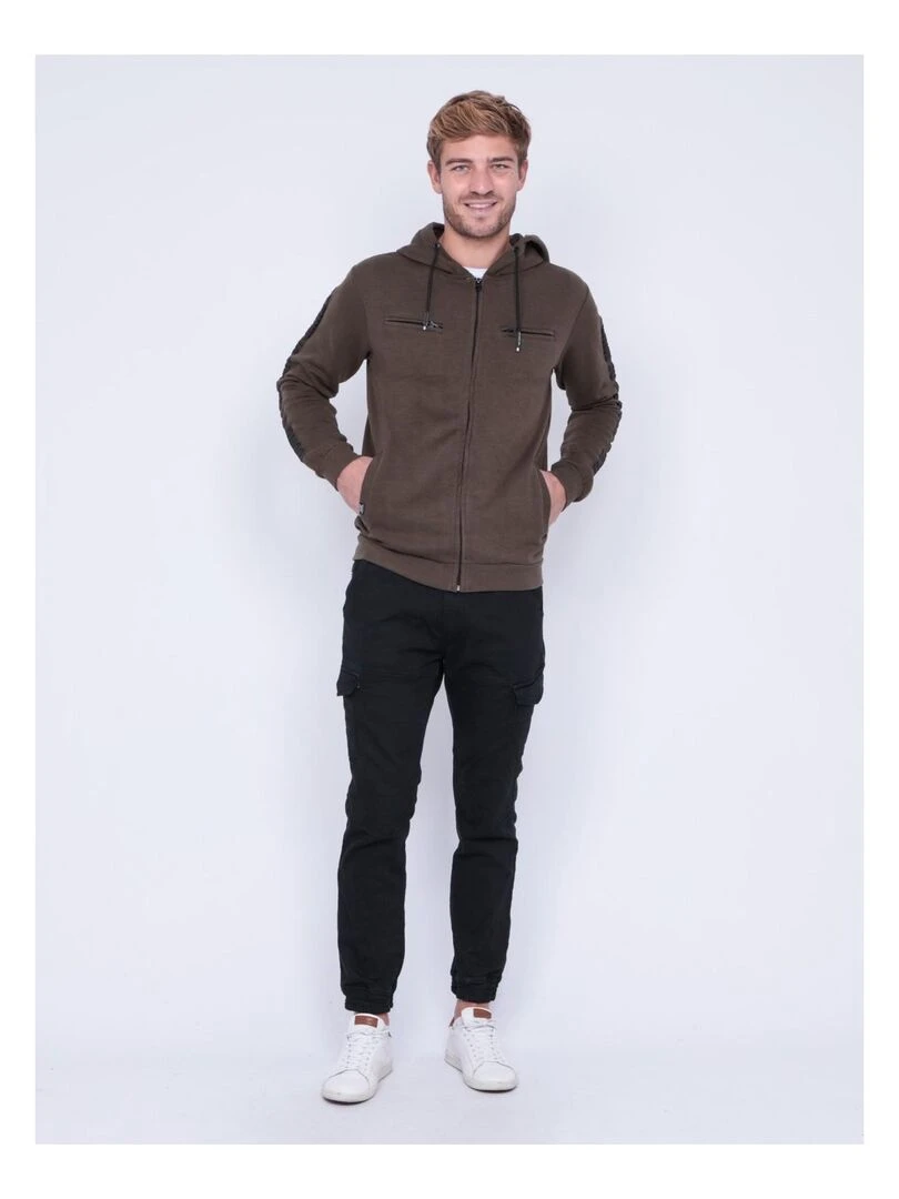 Gilet capuche WASTEN   Kaki