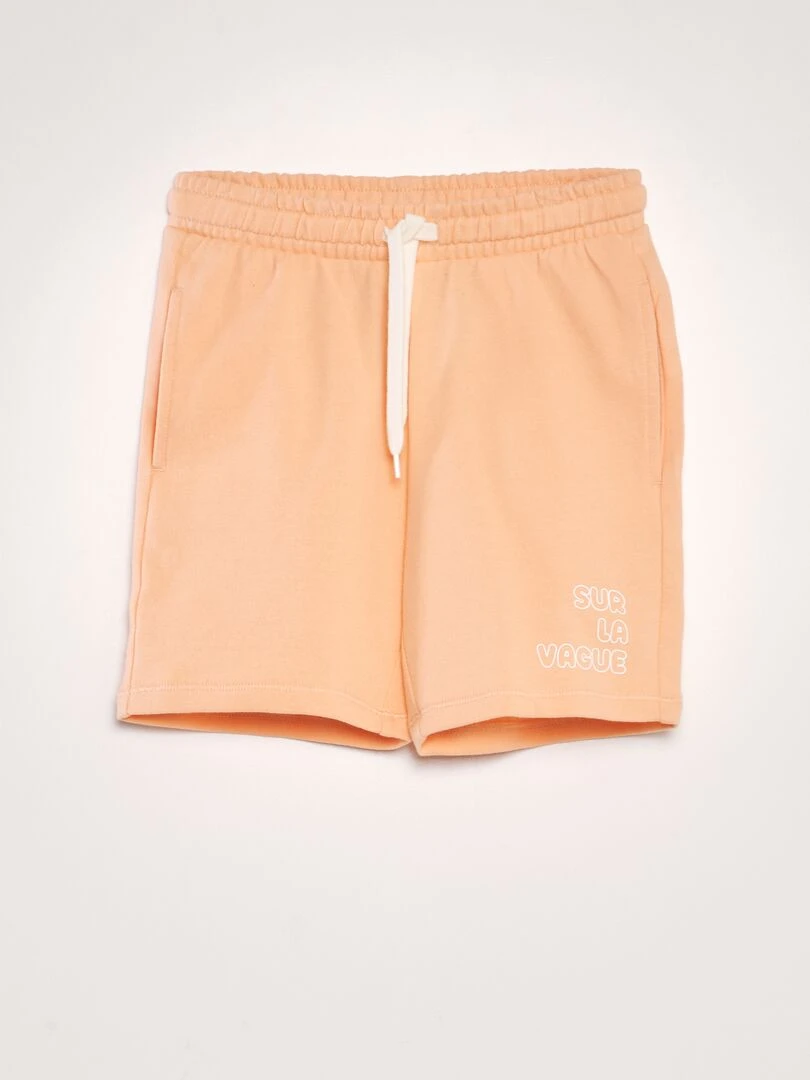 Bermuda en french terry style surf Orange