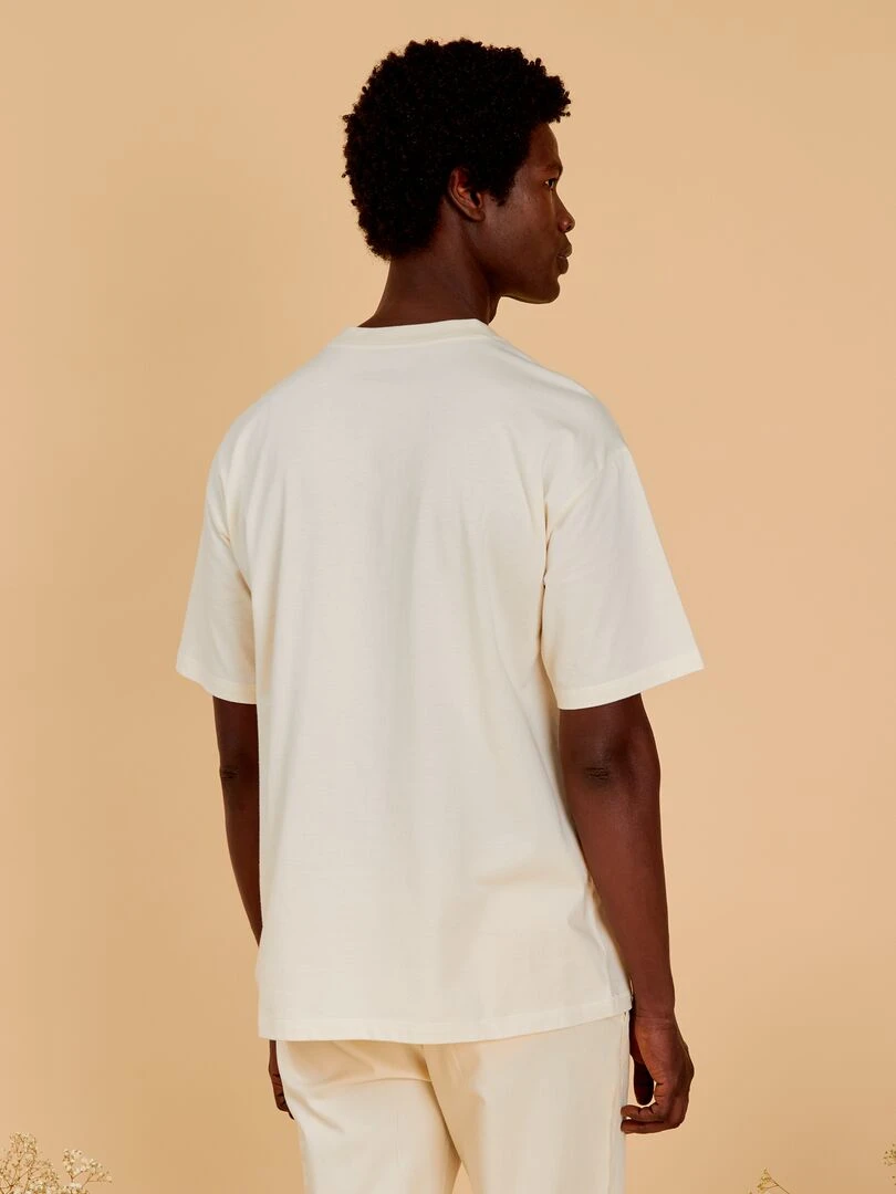 Tee shirt uni coupe large   Undyed