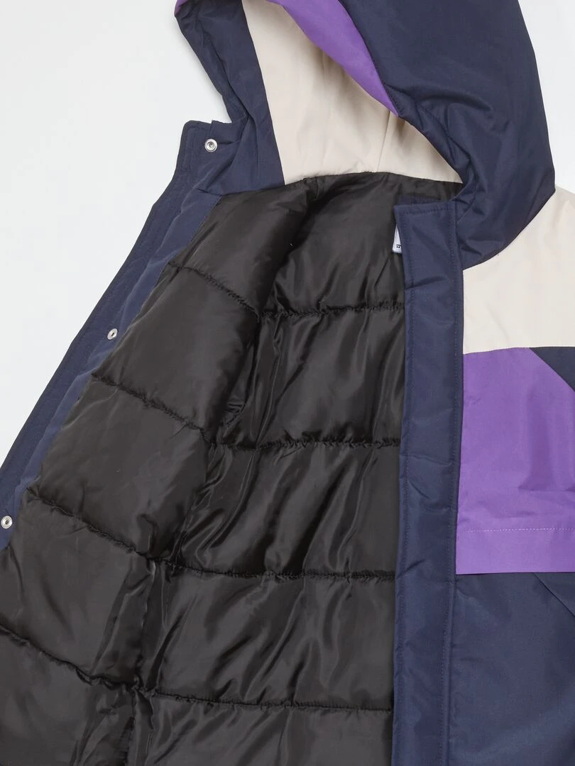 Doudoune déperlante   Violet/bleu/beige