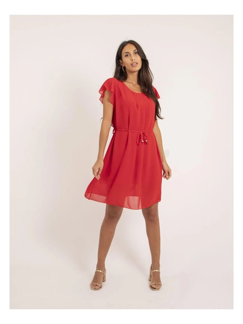 Robe courte IEVE   Rouge