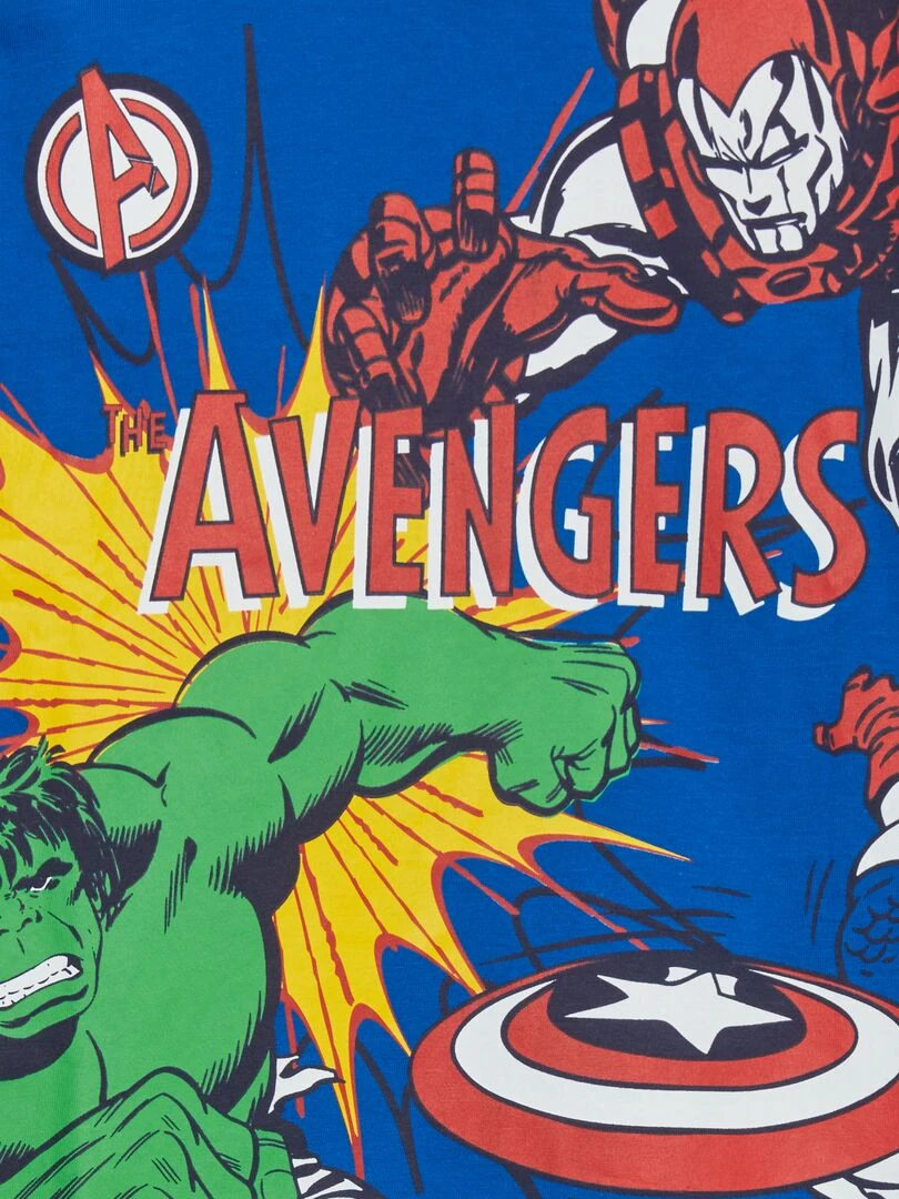 Pyjama short 'Avengers' 2 pièces Bleu/blanc