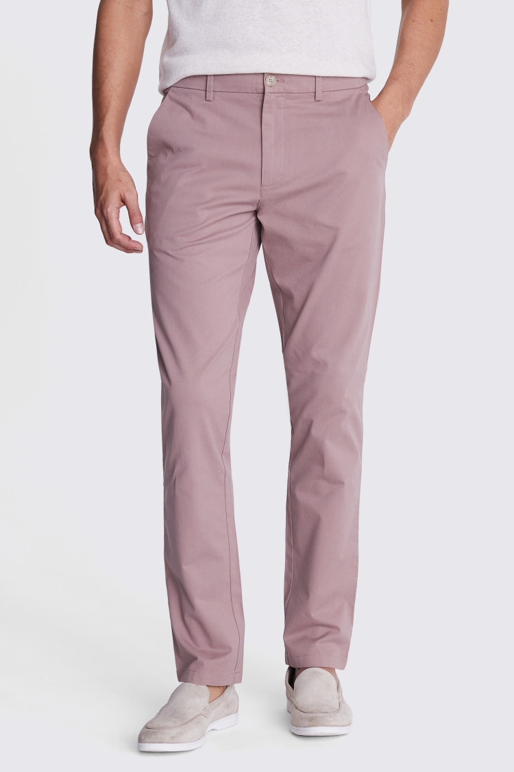Tailored Fit Off White Stretch Chinos    Buy Online at Moss