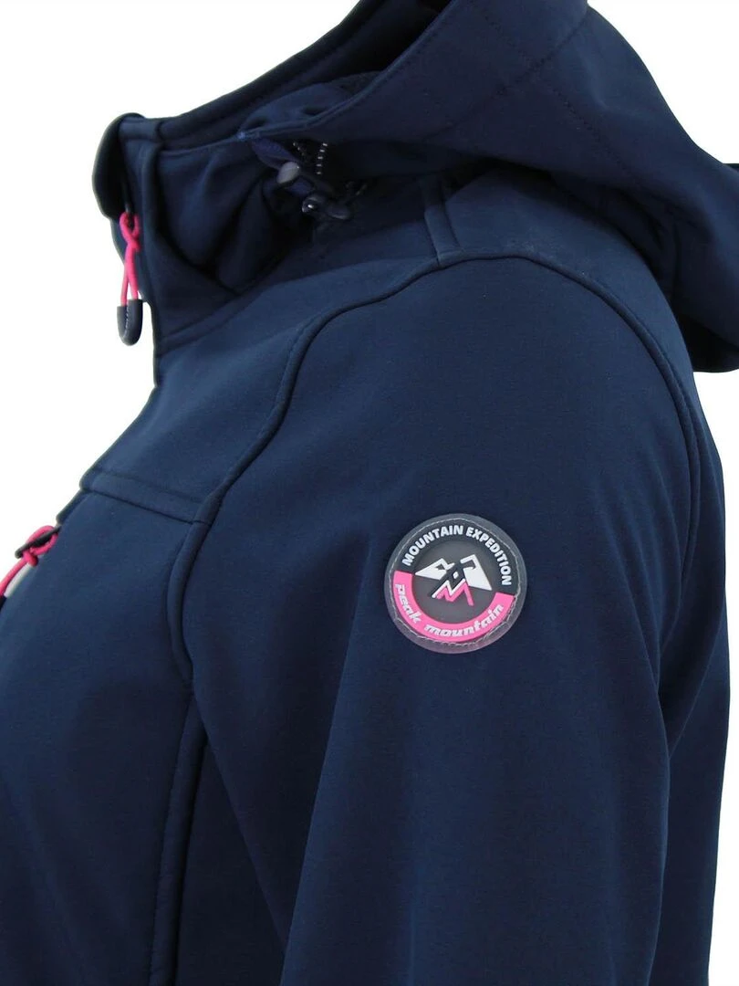 Blouson softshell ACLAUDIO   PEAK MOUNTAIN   Bleu marine