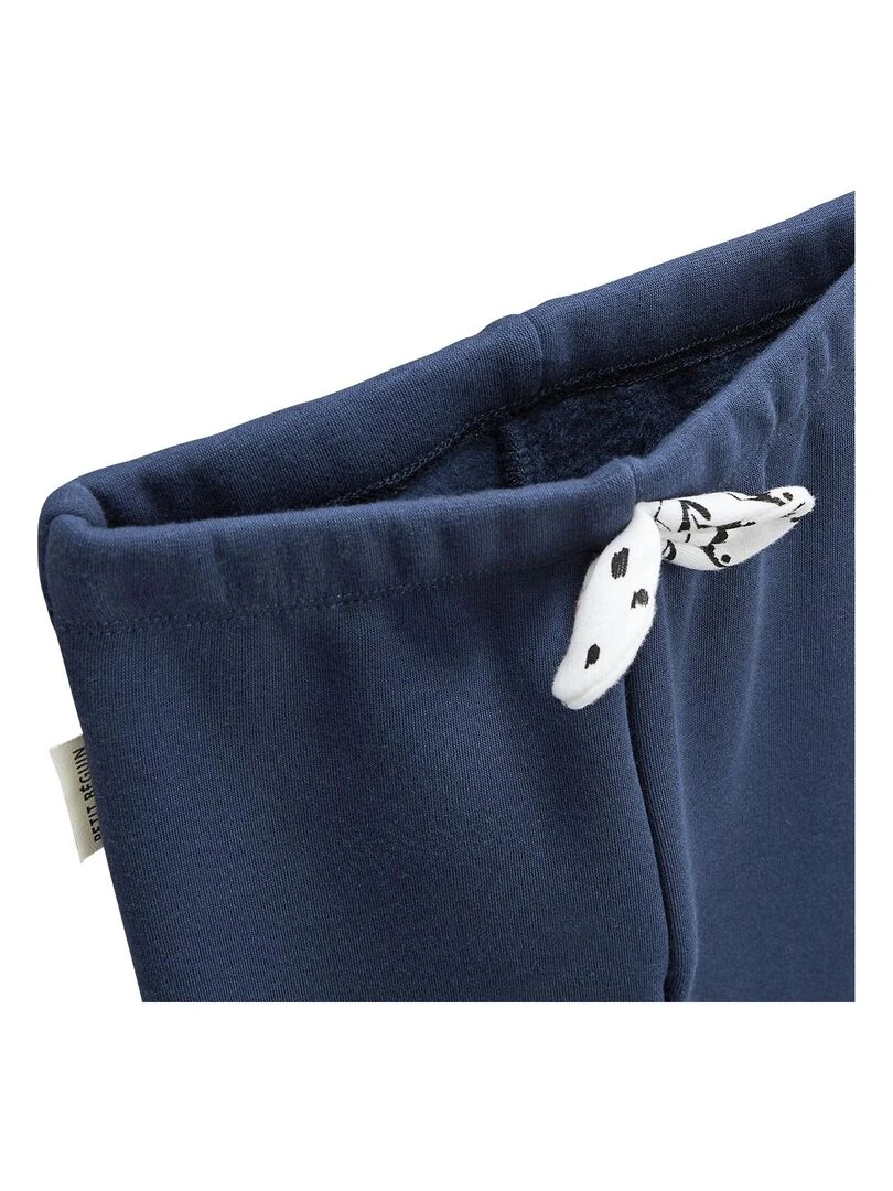 Legging bébé en molleton Bisou Magique   Bleu