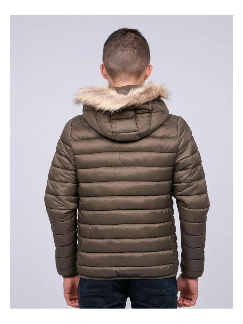 Doudoune capuche ZILTOU J Kaki