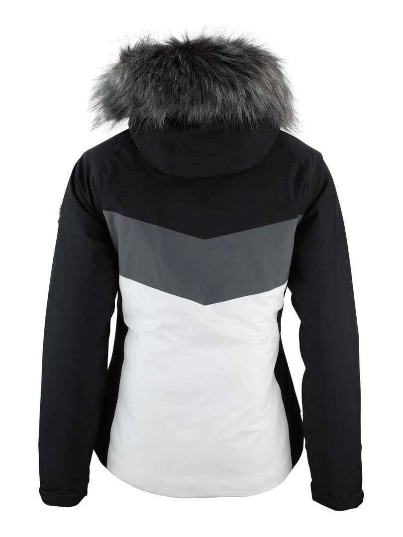 Blouson de ski femme AFIDOL Noir Gris