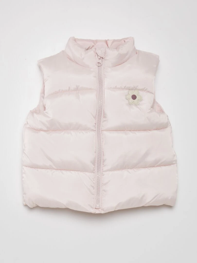 Doudoune sans manches Rose clair