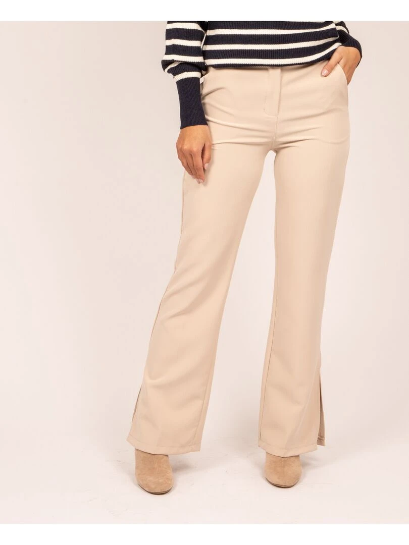 Pantalon évasé EGWEN Beige