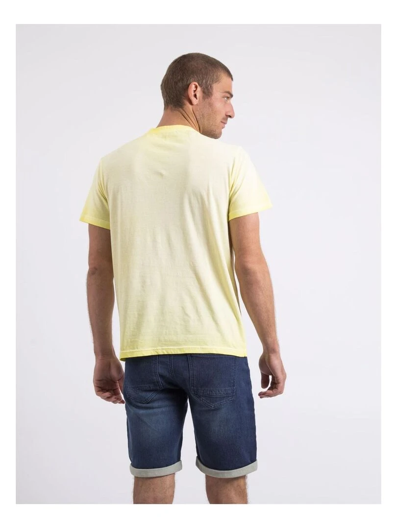 T shirt col rond NIRAVELO Jaune