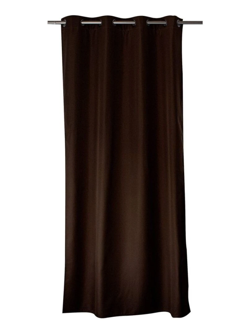 Rideau occultant thermique 140x240 Guimauve chocolat foncé   Marron
