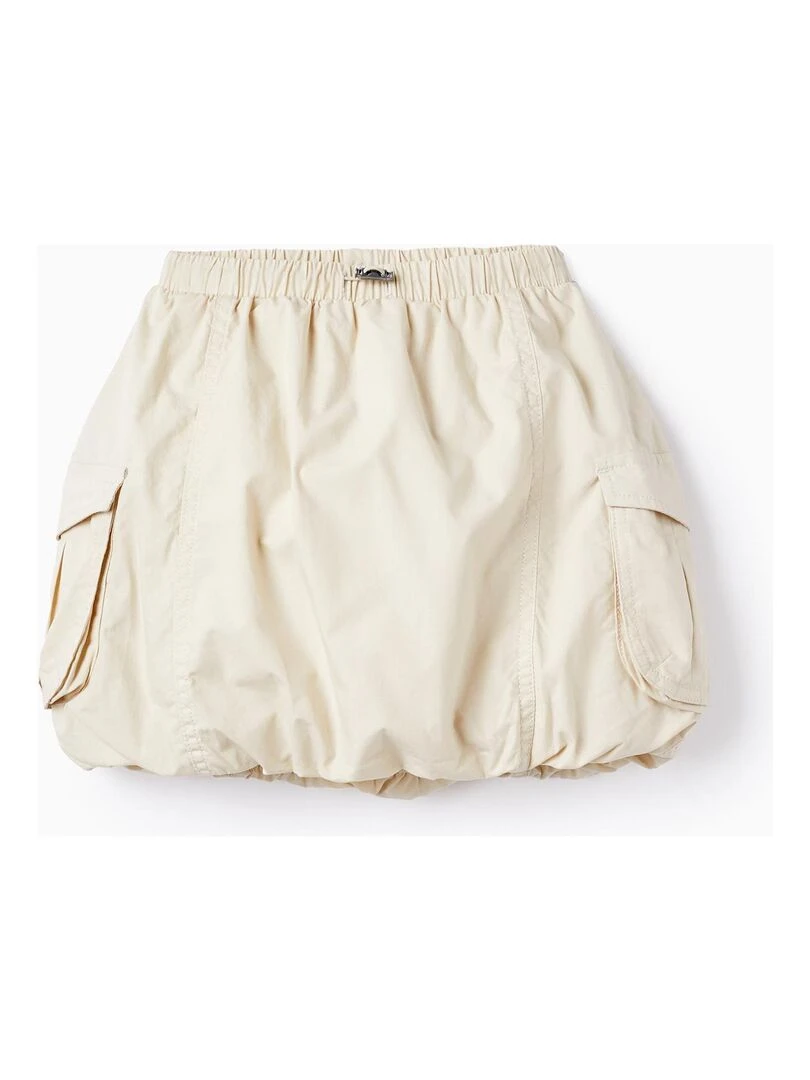Jupe Cargo avec Doublure en Coton pour Fille CUBA Blanc