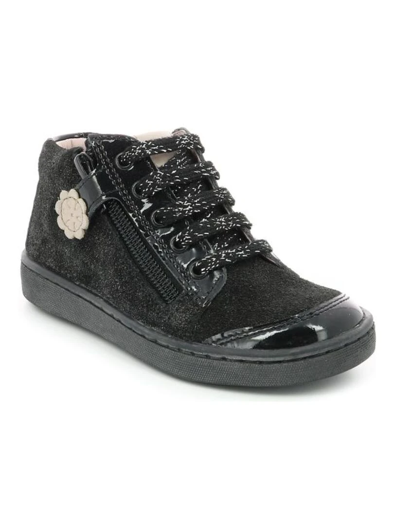 Sneakers hautes Cuir Souzi Noir