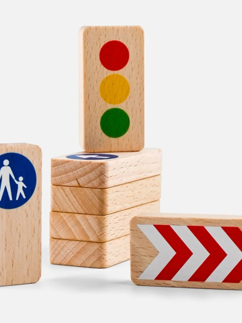 Panneaux de signalisation Roadblocks Set de 8 Multicolore