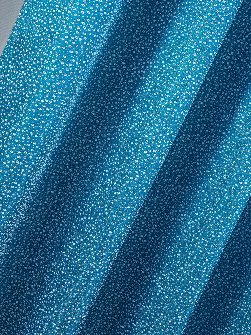 Paire de rideaux obscurcissant à point blanc Bleu