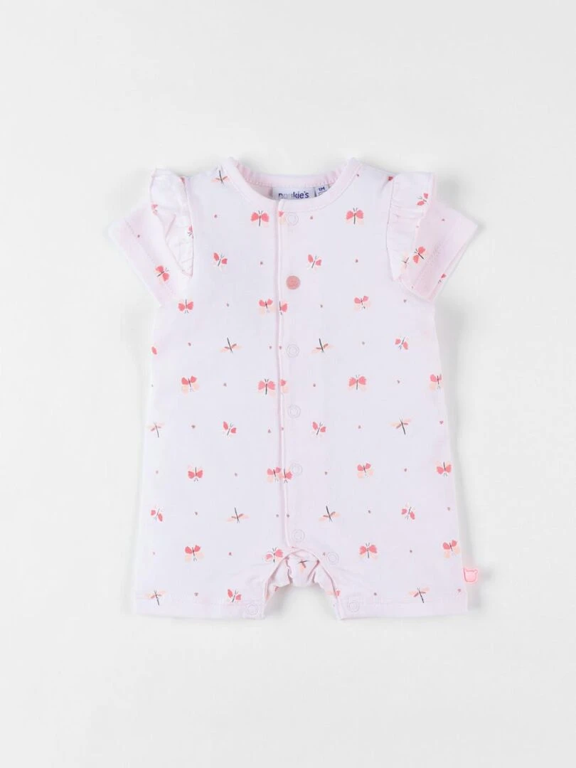Combishort papillons en jersey clair Noukie's Beige