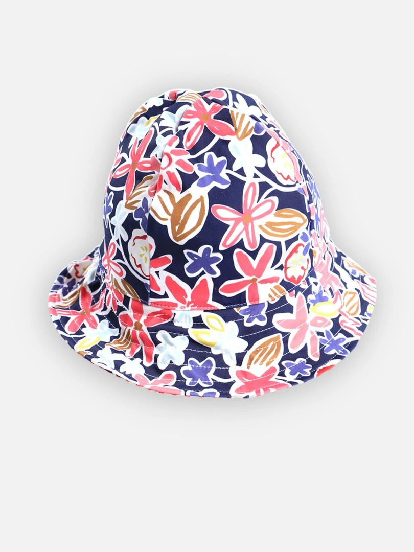 Chapeau réversible avec fleurs   Archimède   Rose