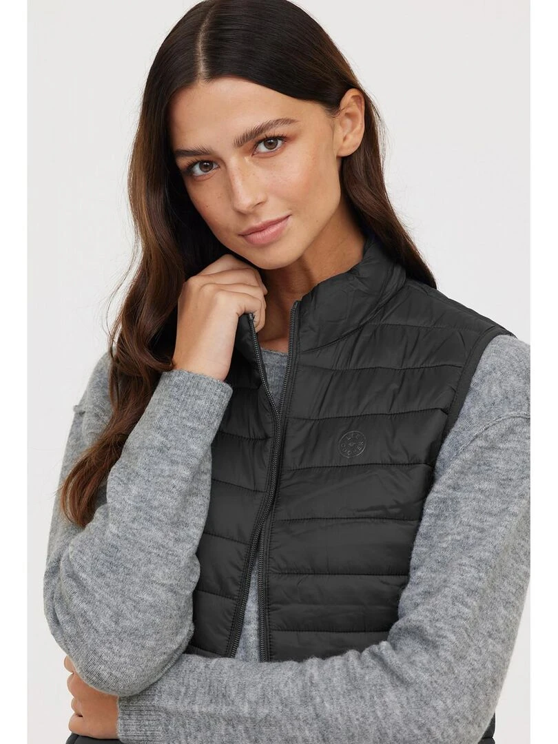 Lee Cooper   Doudoune sans manches polyester col zippé FONYLA   Noir