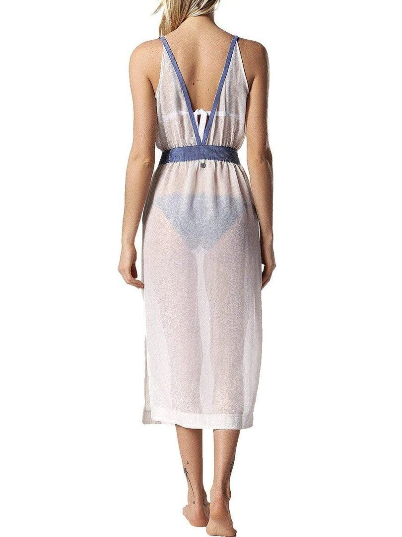 Robe longue de plage semi transparente Deas   Beige clair