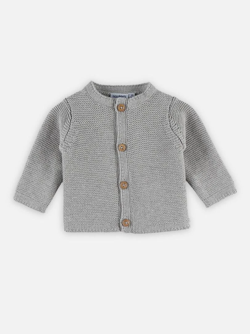 M&m cardigan tricot BIO Noukie's Gris