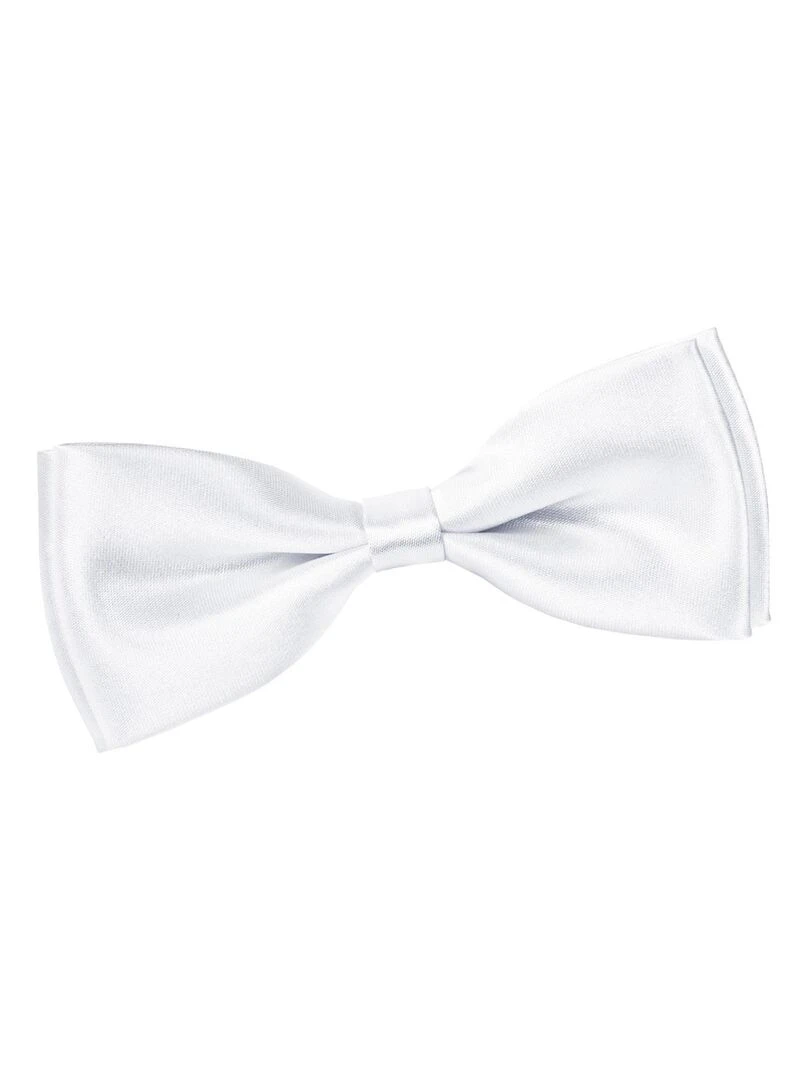 Noeud Papillon Satin Fabriqué en Europe Blanc