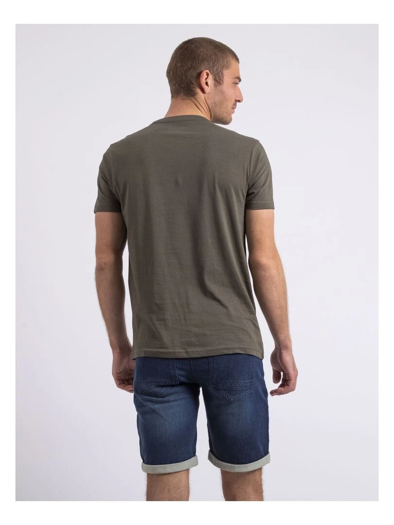 T shirt col rond NOSHOP Kaki