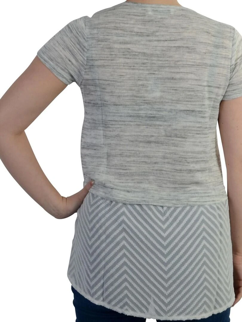T shirt Le Temps Des Cerises Camorra Light Ash grey Gris