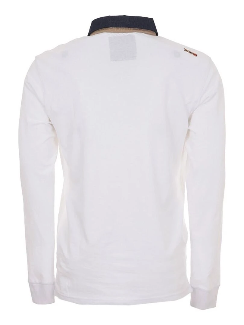 Polo manches longues homme CENICE VENT DU CAP Blanc