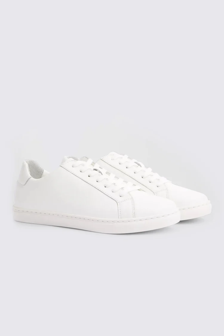 White Leather Trainers Buy Online at Moss
