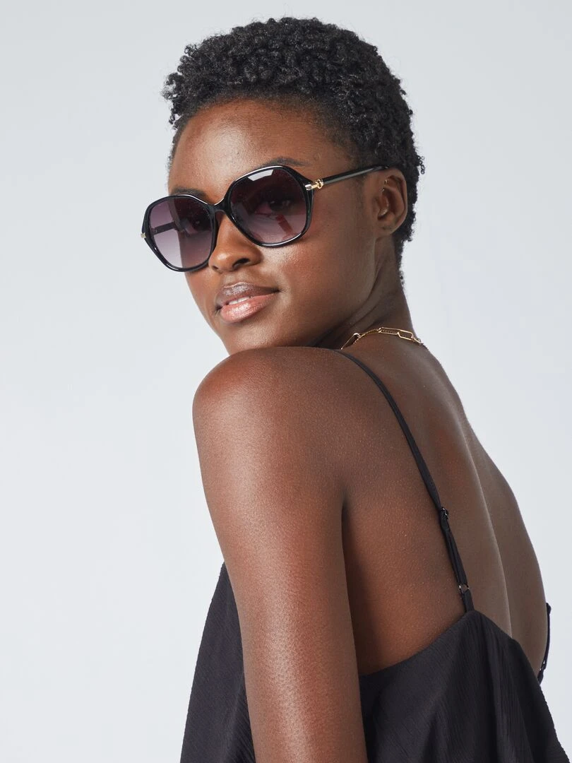 Robe longue à volants   noir