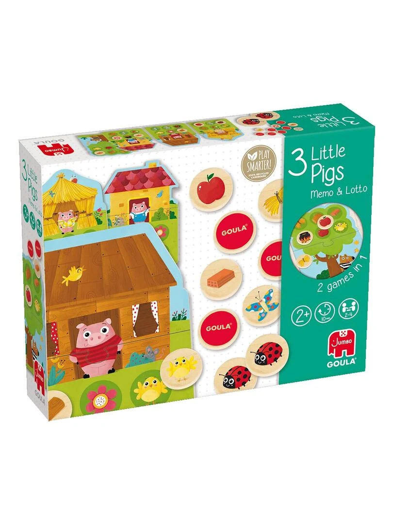 Mémo et loto Les 3 petits cochons N/A