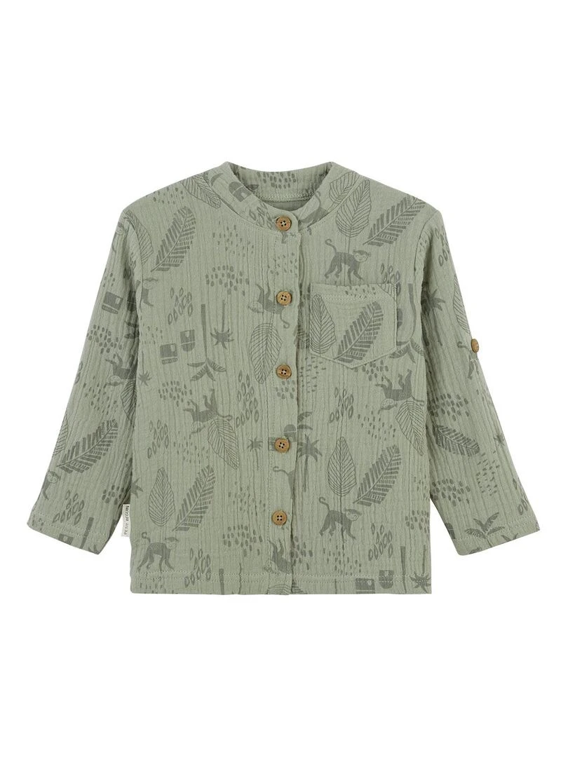 Chemise bébé en gaze de coton Gao Kaki