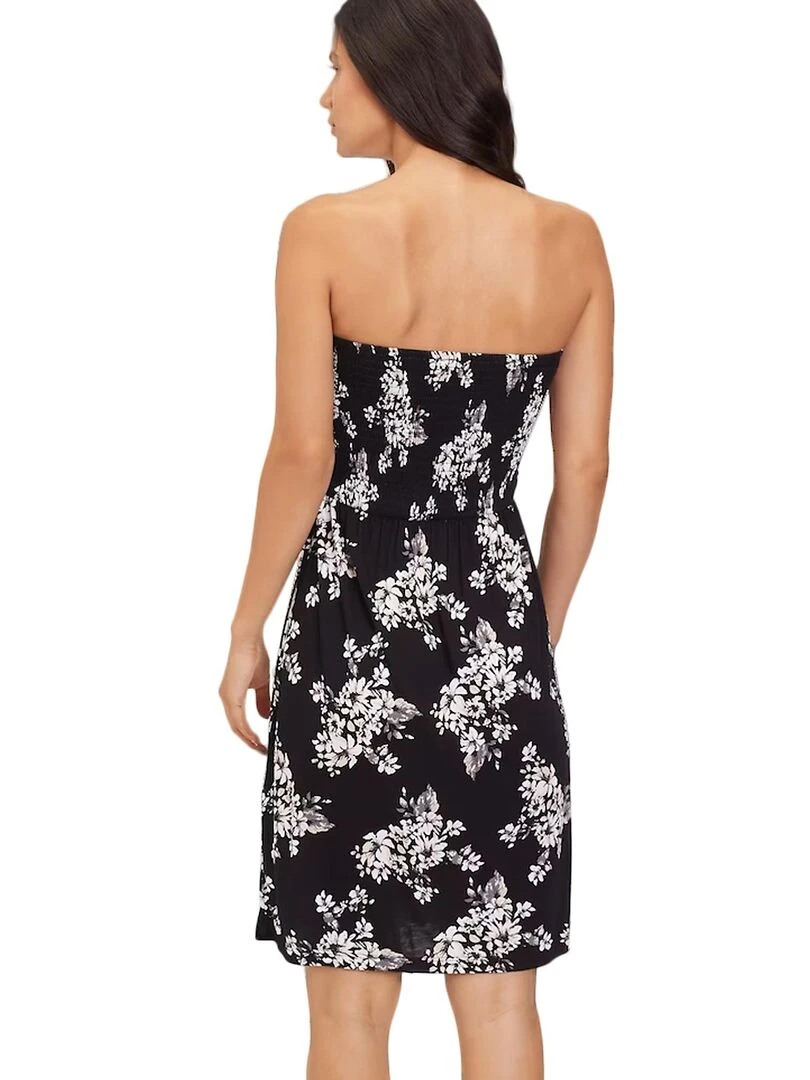 Robe de plage bustier Jasmin Noir