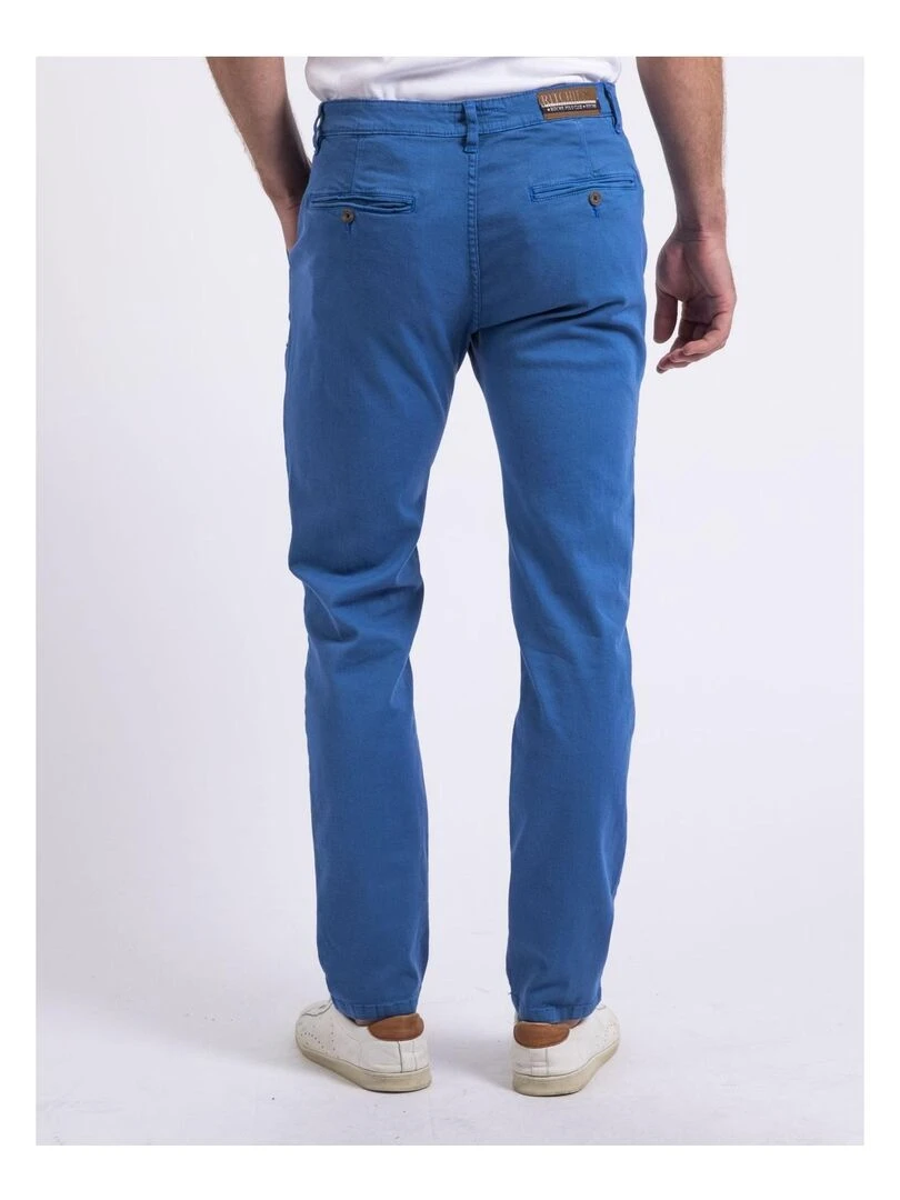 Pantalon chino slim CODY   Bleu roi