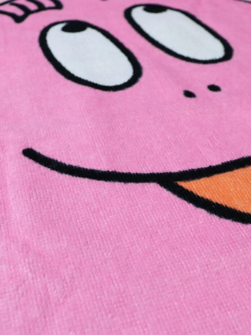 Drap de plage imprimé 100% coton  BARBAPAPA PINK   Rose