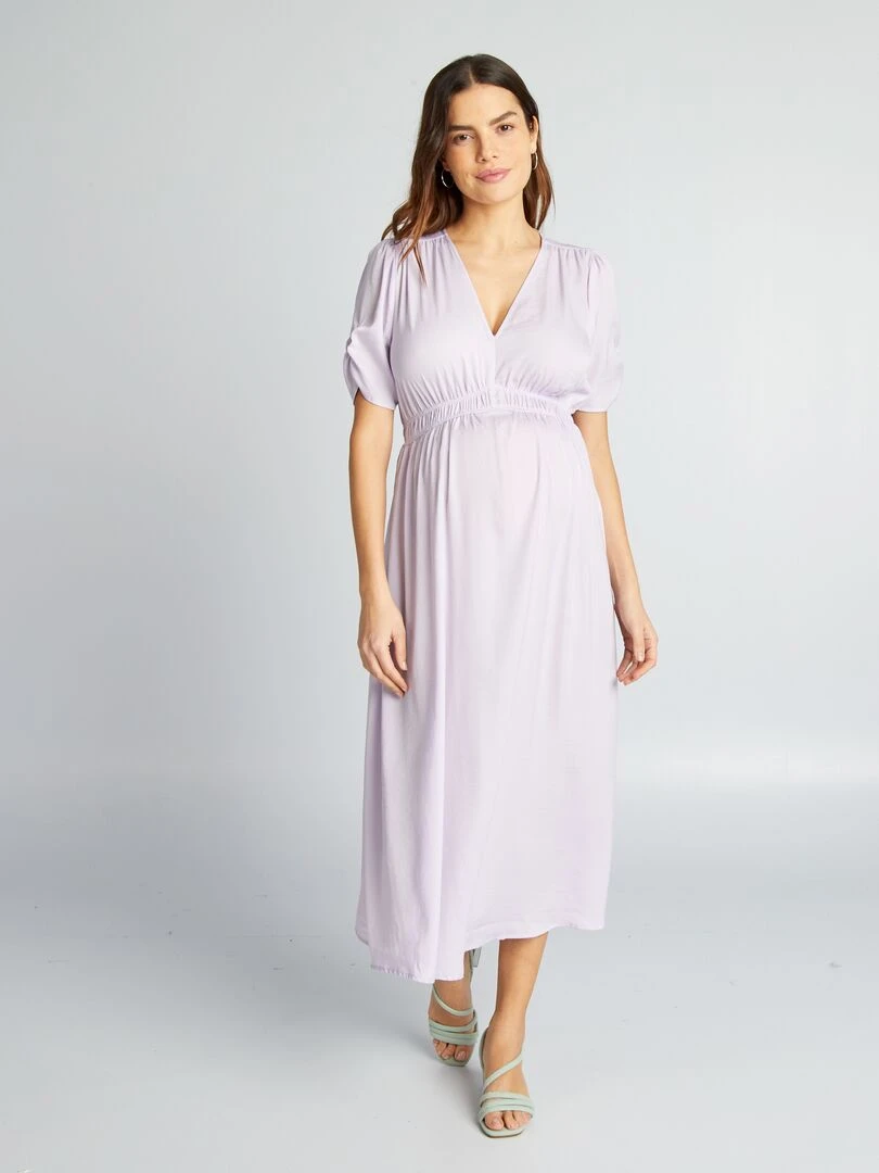 Robe de cérémonie grossesse   Violet