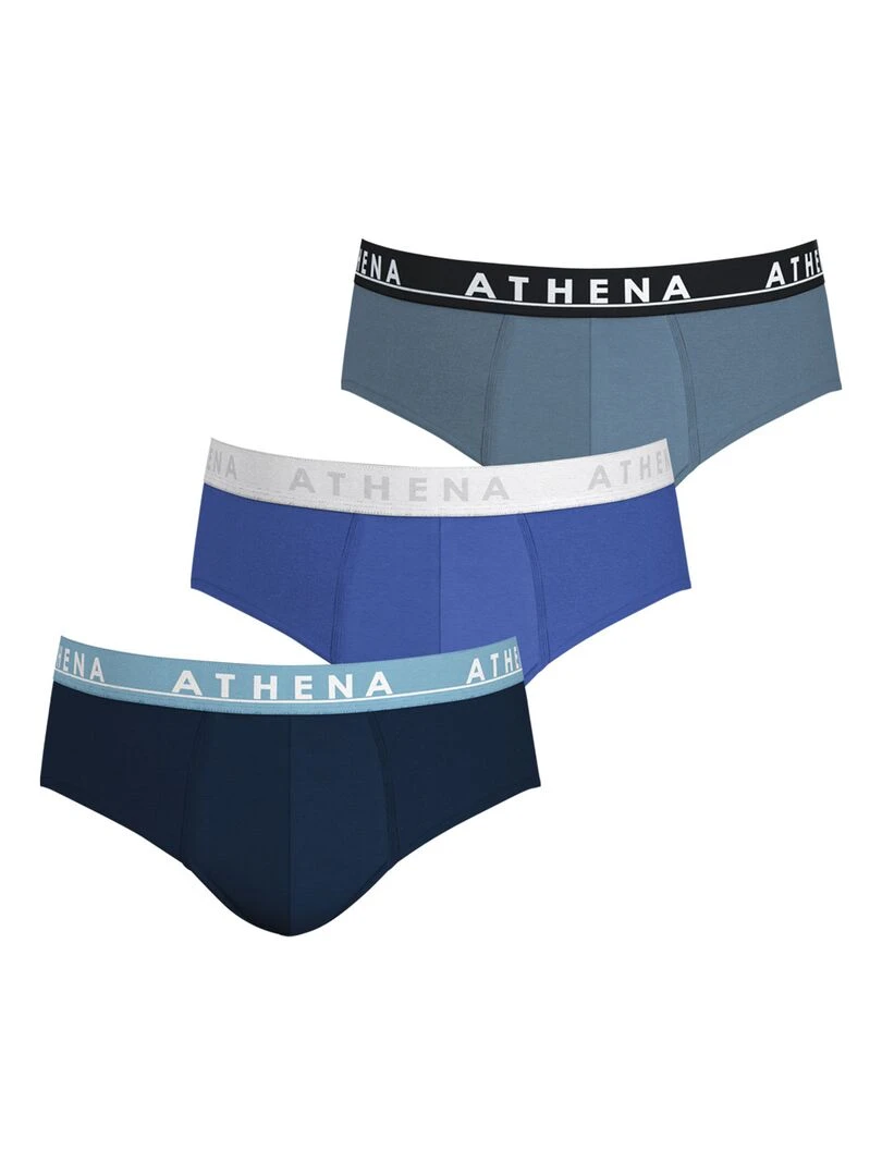Lot de 3 slips homme Easy Color Bleu