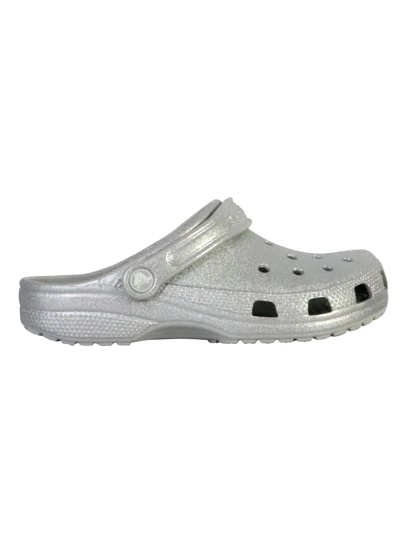 Sabot à Enfiler Crocs Classic Glitter Cloq   Gris