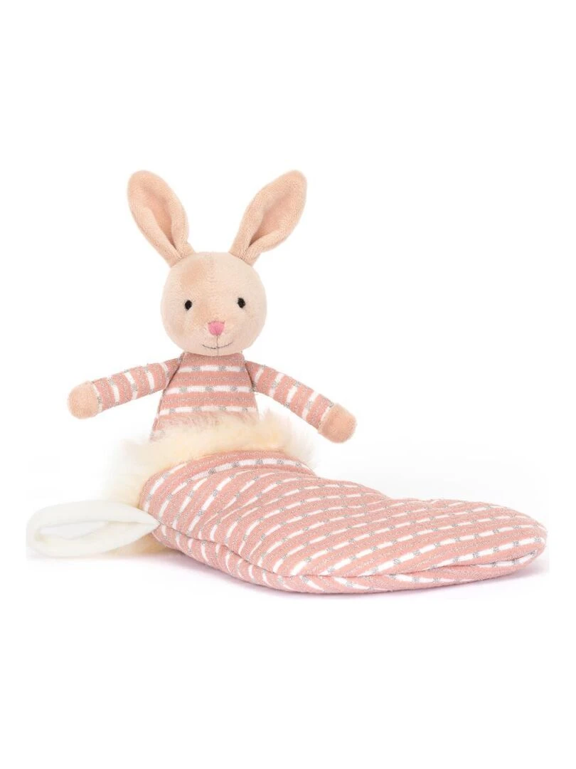 Peluche Shimmer Stocking Bunny   Dimensions : l : 9 cm  x h : 20 cm   Rose