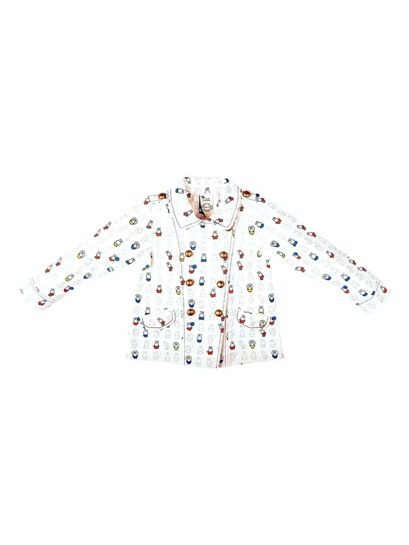 Veste croisée     imprimé lapins   JOSEPHINE   'LA FAUTE A VOLTAIRE'   Beige