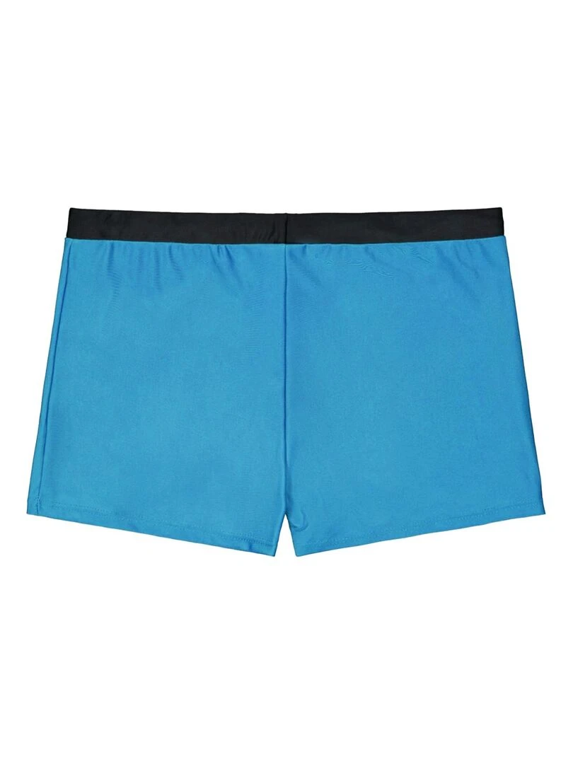 Shorty de bain enfant uni avec logo rubber print couleur Freegun Bleu