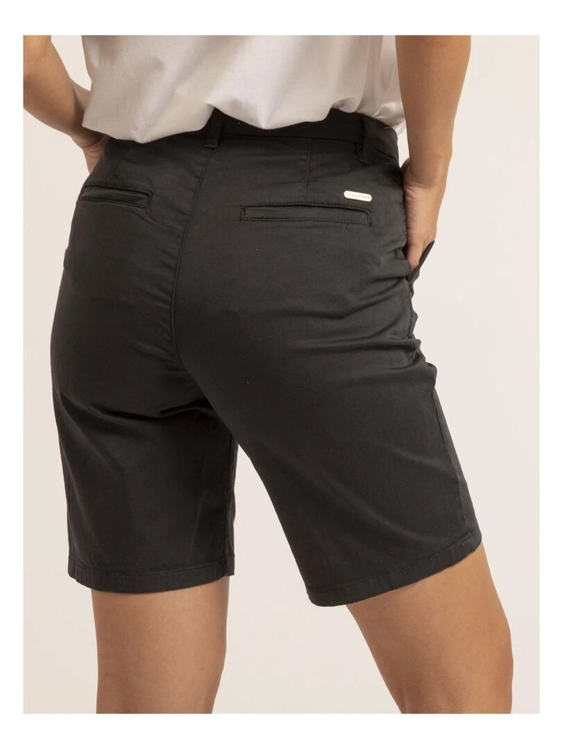 Bermuda chino slim XILAMA Bleu marine