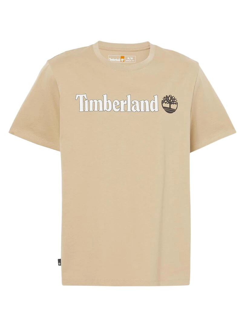 Tee Shirt Timberland Linear Logo Short Sleev   Jaune