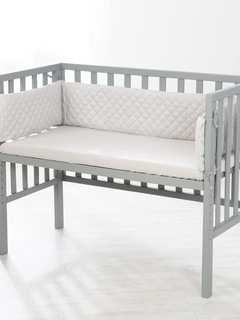 ROBA Lit Cododo "roba Style" 2en1 + Matelas + Tour + Barrière   Gris   Gris