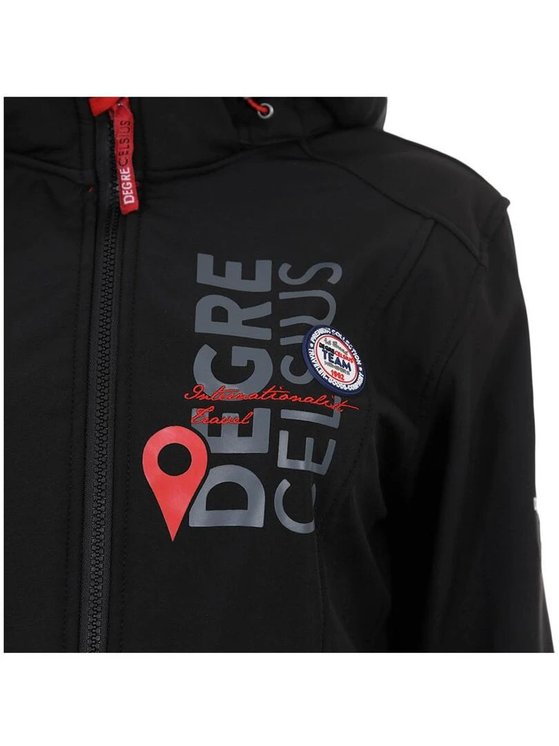 Blouson softshell femme ACALMI   DEGRE CELSIUS   Noir Noir