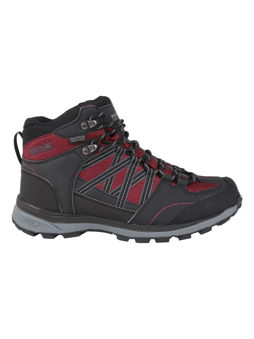 Regatta   Chaussures montantes de randonnée SAMARIS   Rouge foncé
